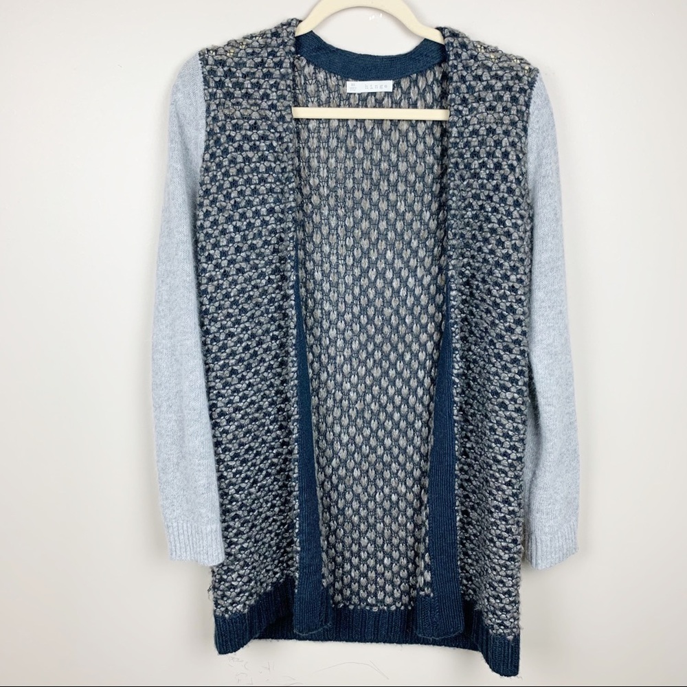 Hinge Wool Blend Cardigan Angora‎ Sleeves